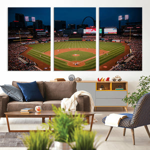 St. Louis Cardinals Baseball Team Print - Busch Stadium Wall
