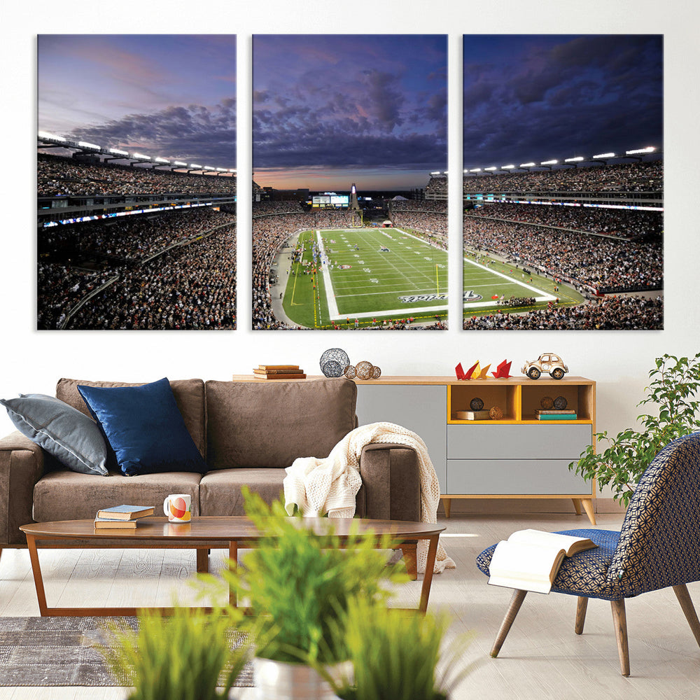 New England Patriots Football Team Print - Foxborough