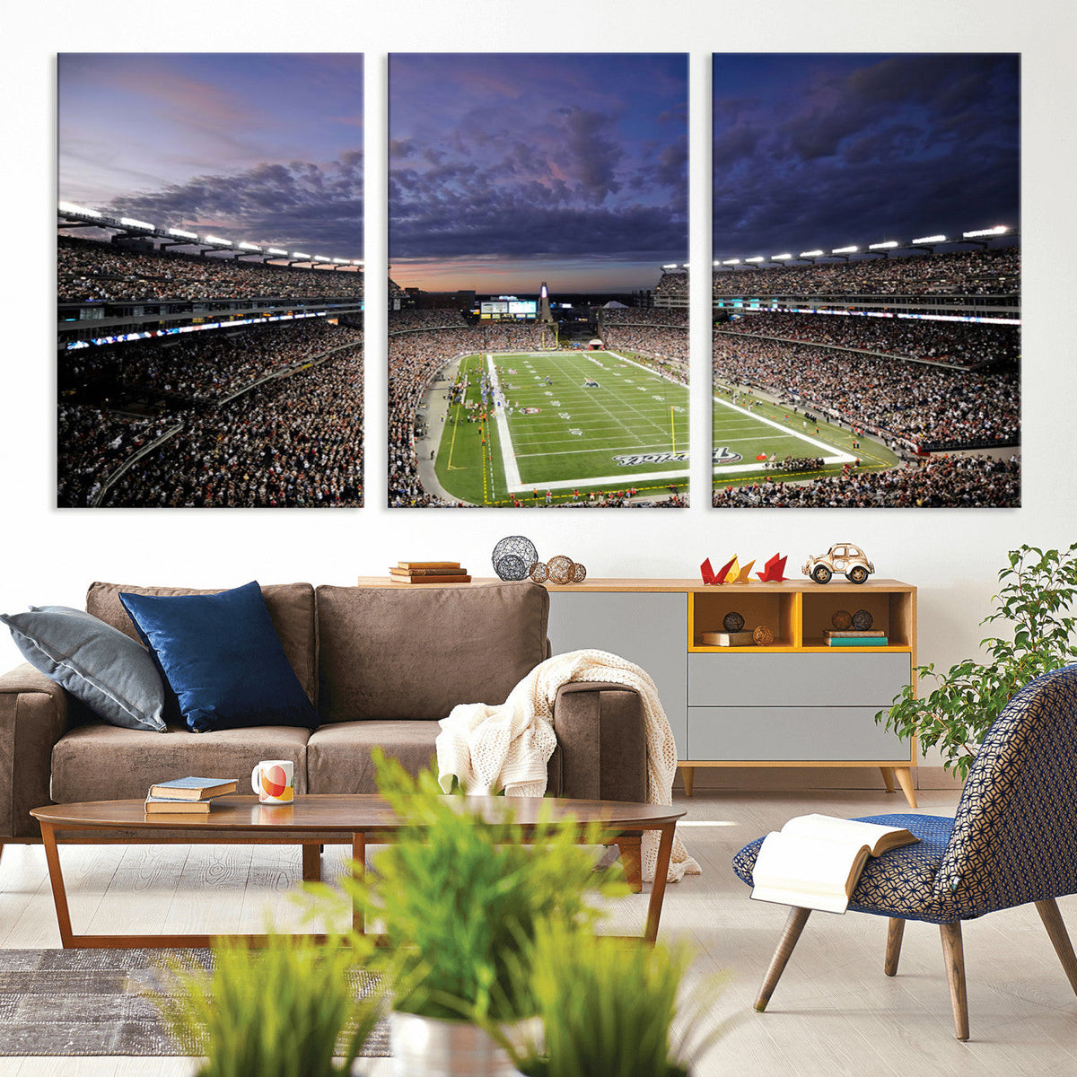 New England Patriots Football Team Print - Foxborough