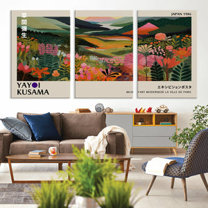 Yayoi Kusama Japan 1986 Wall Art Canvas Print – Vibrant
