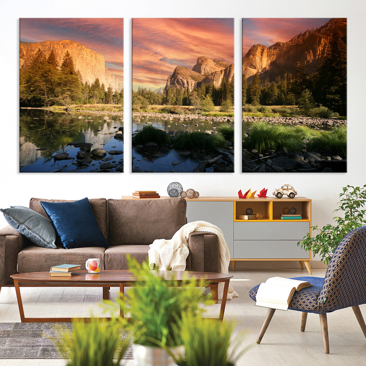 Yosemite Valley Wall Art Canvas Print – El Capitan Sunset