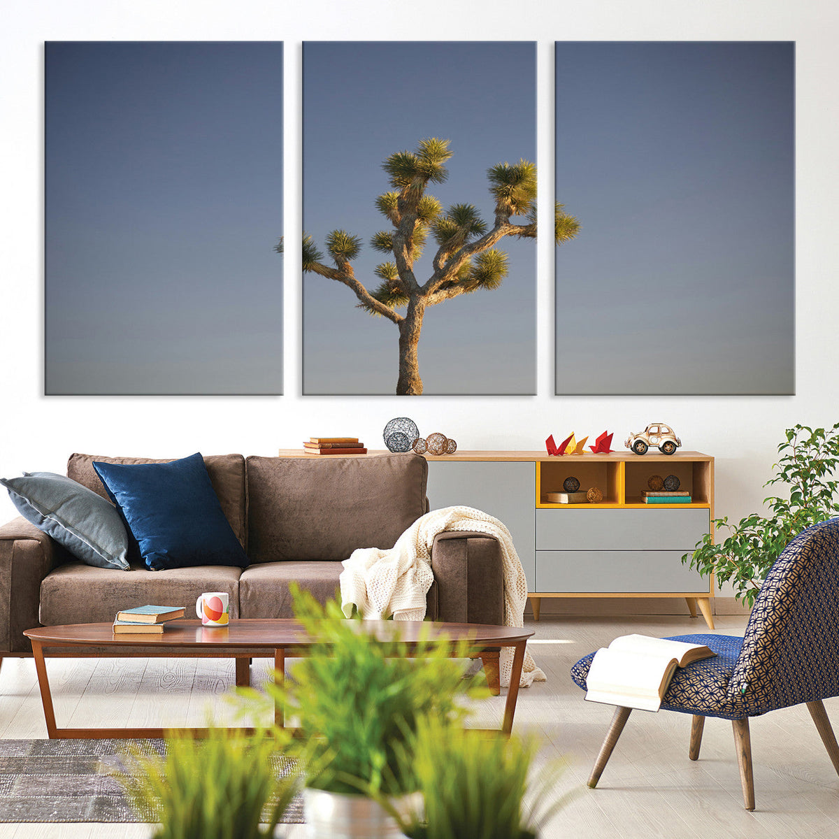 Joshua Tree Wall Art Canvas Print – Framed Southwestern