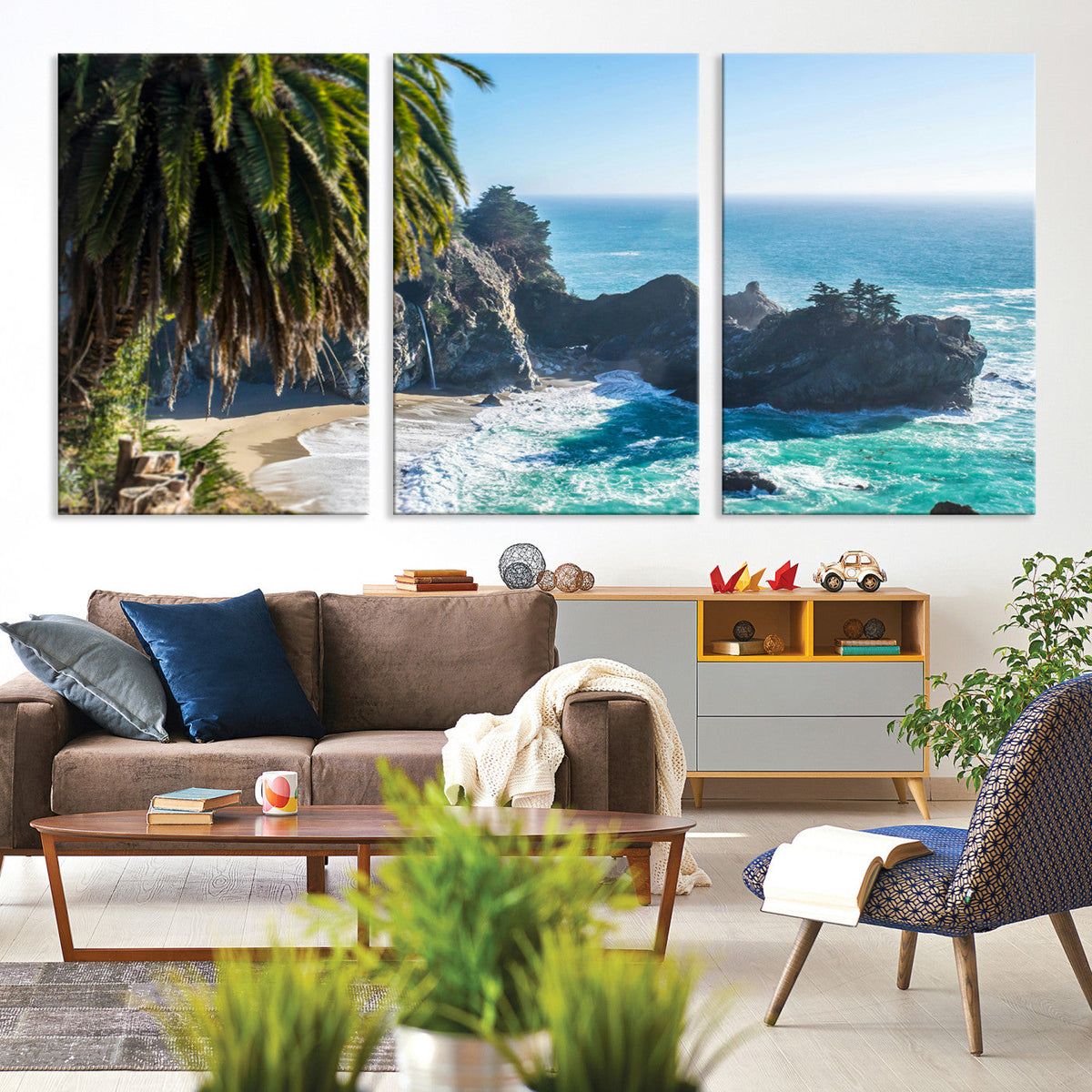 Big Sur Wall Art Canvas Print – Framed California Coastline