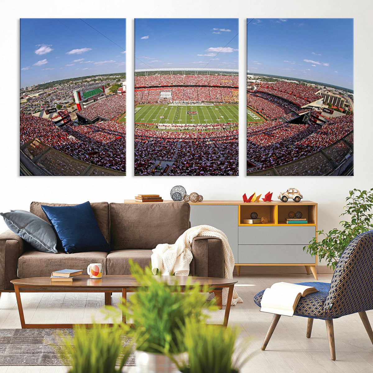 William Brice Stadium Wall Art Canvas Print – Stadium Crowd