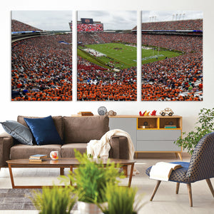 Jordan-Hare Stadium Wall Art Canvas Print, College Sports