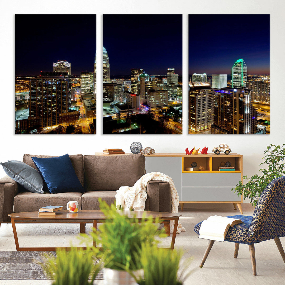 Atlanta Skyline Wall Art Canvas Print – Modern Cityscape