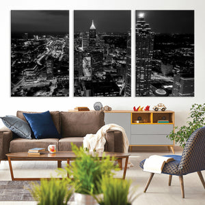 Atlanta Skyline Wall Art Canvas Print, Atlanta Downtown