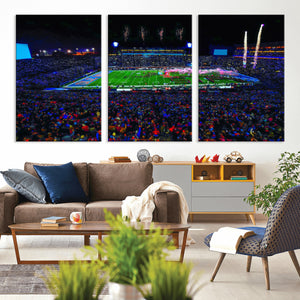 Ole Miss Rebels Vaught Hemingway Stadium Wall Art Canvas
