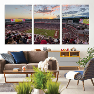 Donald W. Reynolds Razorback Stadium Wall Art Canvas Print –
