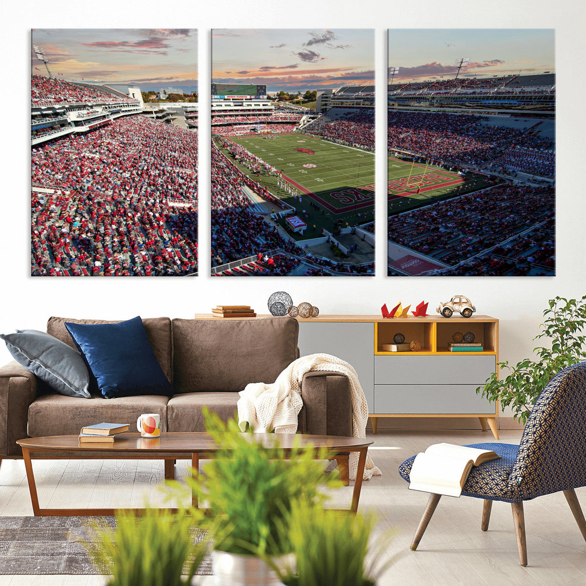 Donald W. Reynolds Razorback Stadium Wall Art Canvas Print –