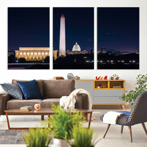 Washington White House Skyline Wall Art Canvas Print –
