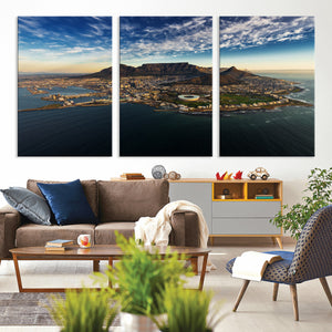 Cape Town Skyline Wall Art Canvas Print – Table Mountain