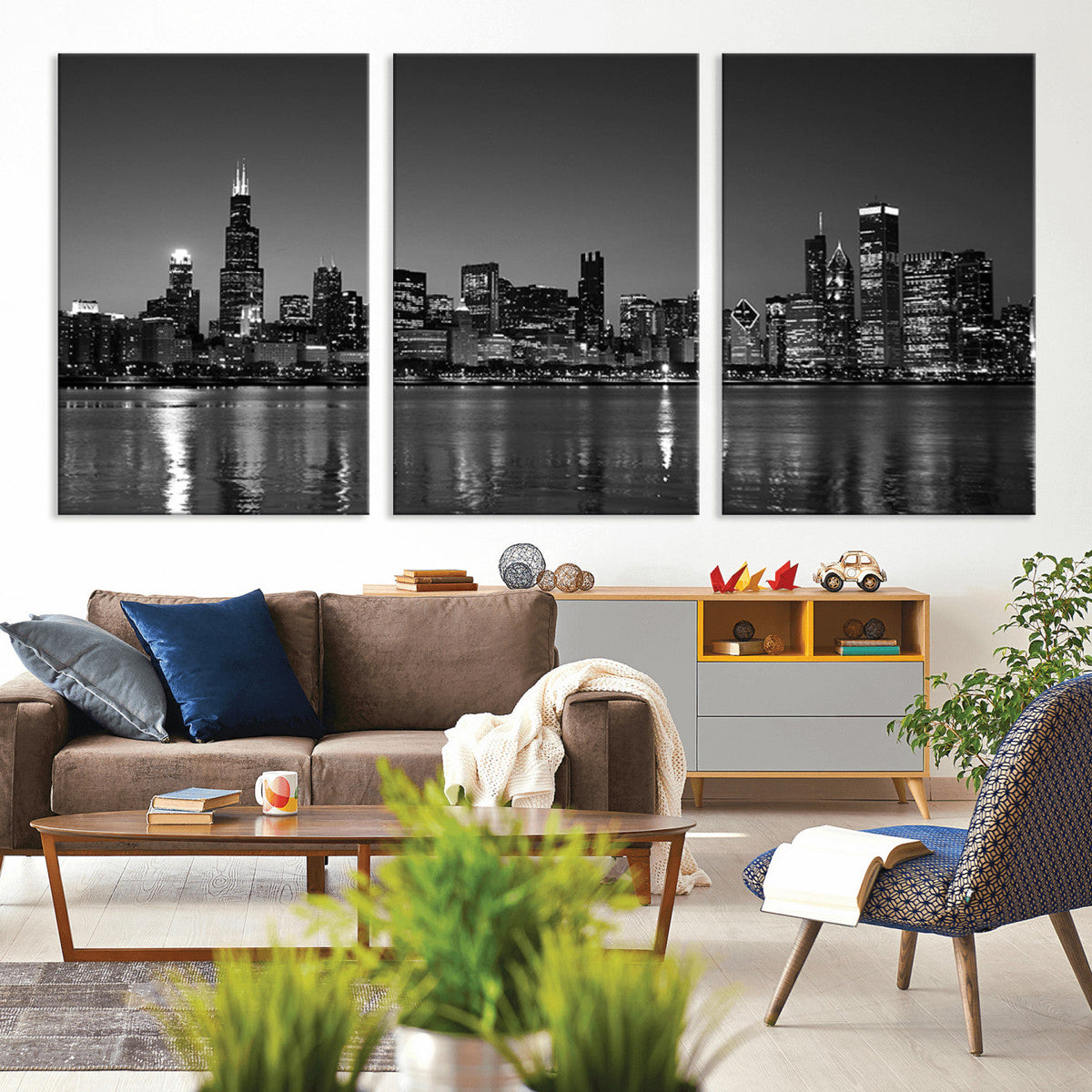 Chicago Wall Art Canvas Print