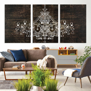 Rustic Chandelier Canvas Print