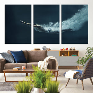 Swimmer Wall Art Canvas Print