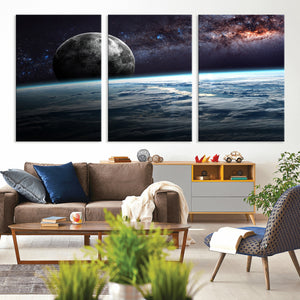 Space and Planet Canvas Print