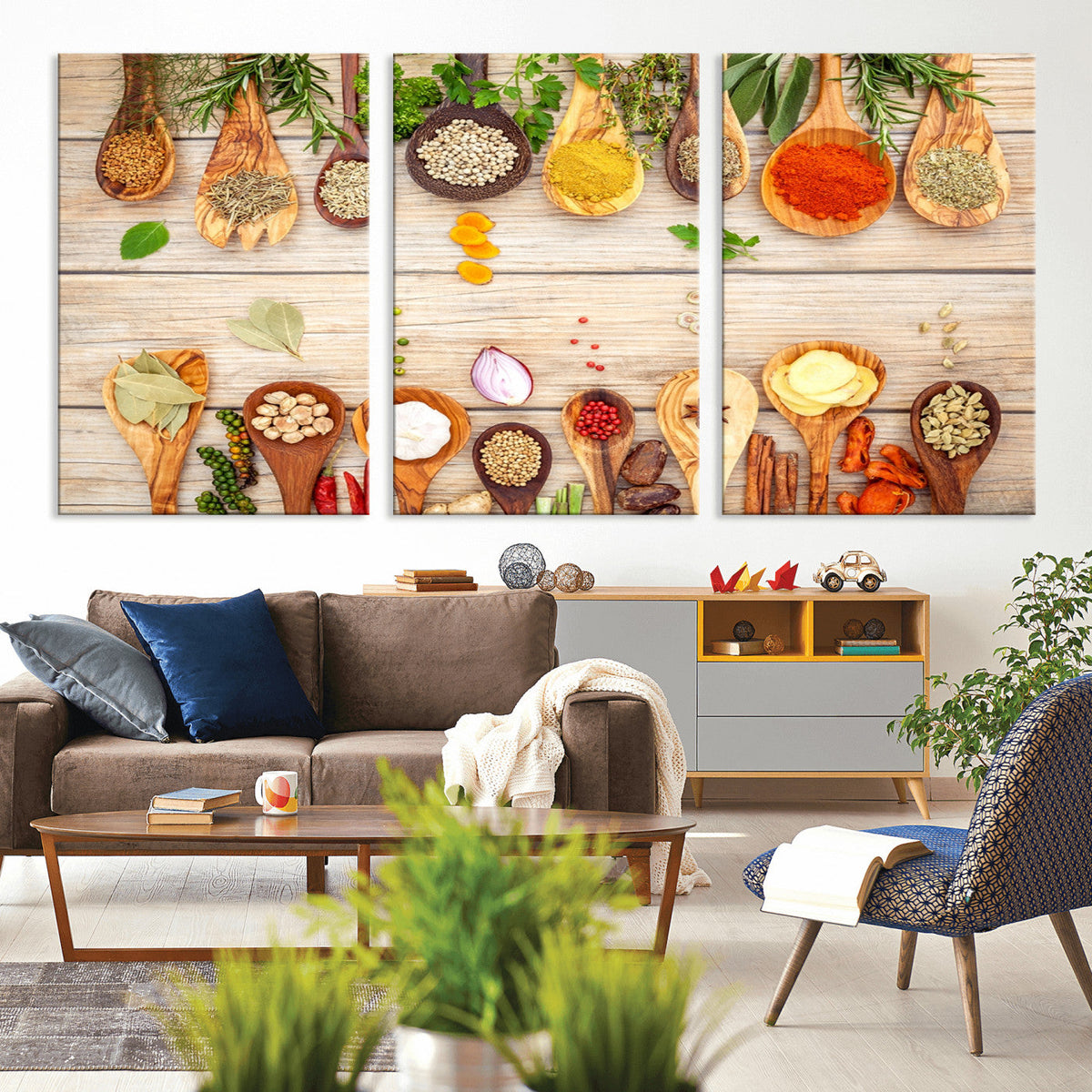 Kitchen Spice on the Table Wall Art, Kitchen Spice Wall Art