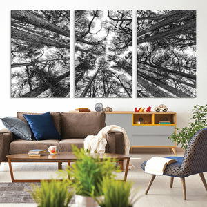 Trees Contemporary Art Canvas Print