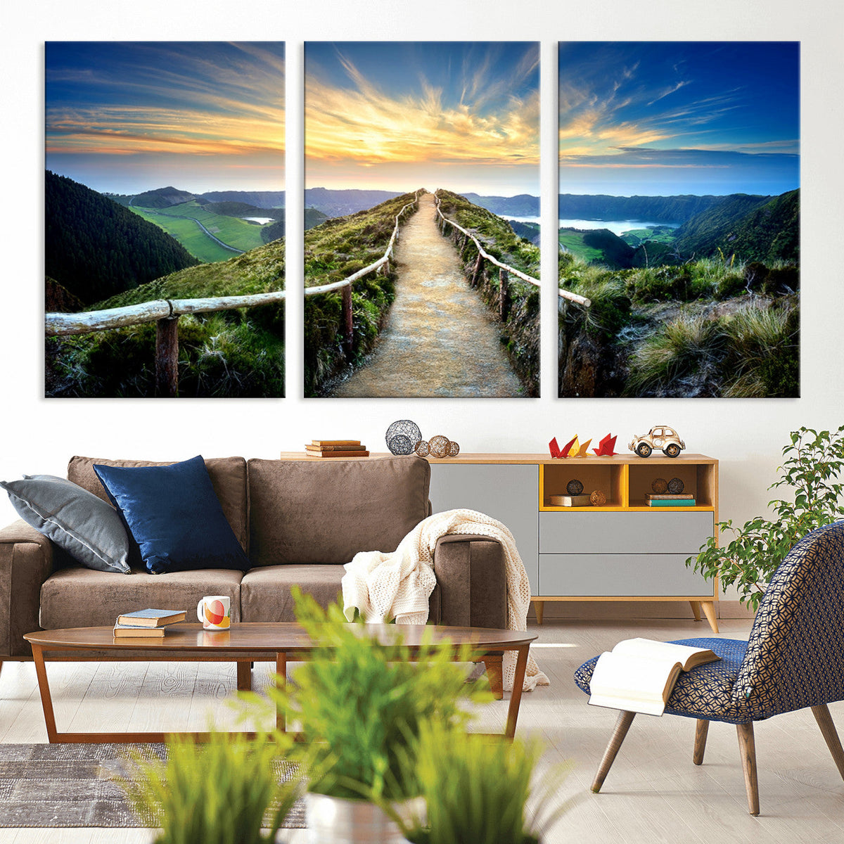 Mountain Landscape Wall Art Canvas Print