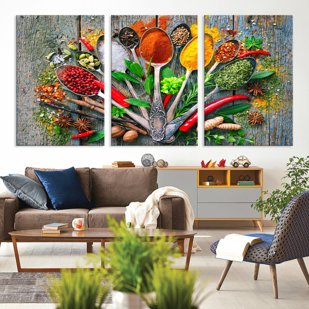 Spoonful of Spices Cooking Wall Art Canvas Print - Vibrant