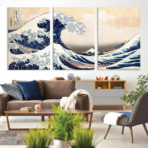 Hokusai: The Breaking Wave off Kanagawa Canvas Print