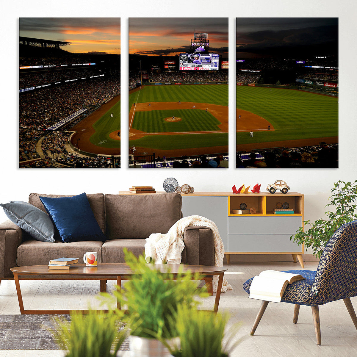 Colorado Rockies Coors Field Wall Art Canvas Print - MLB