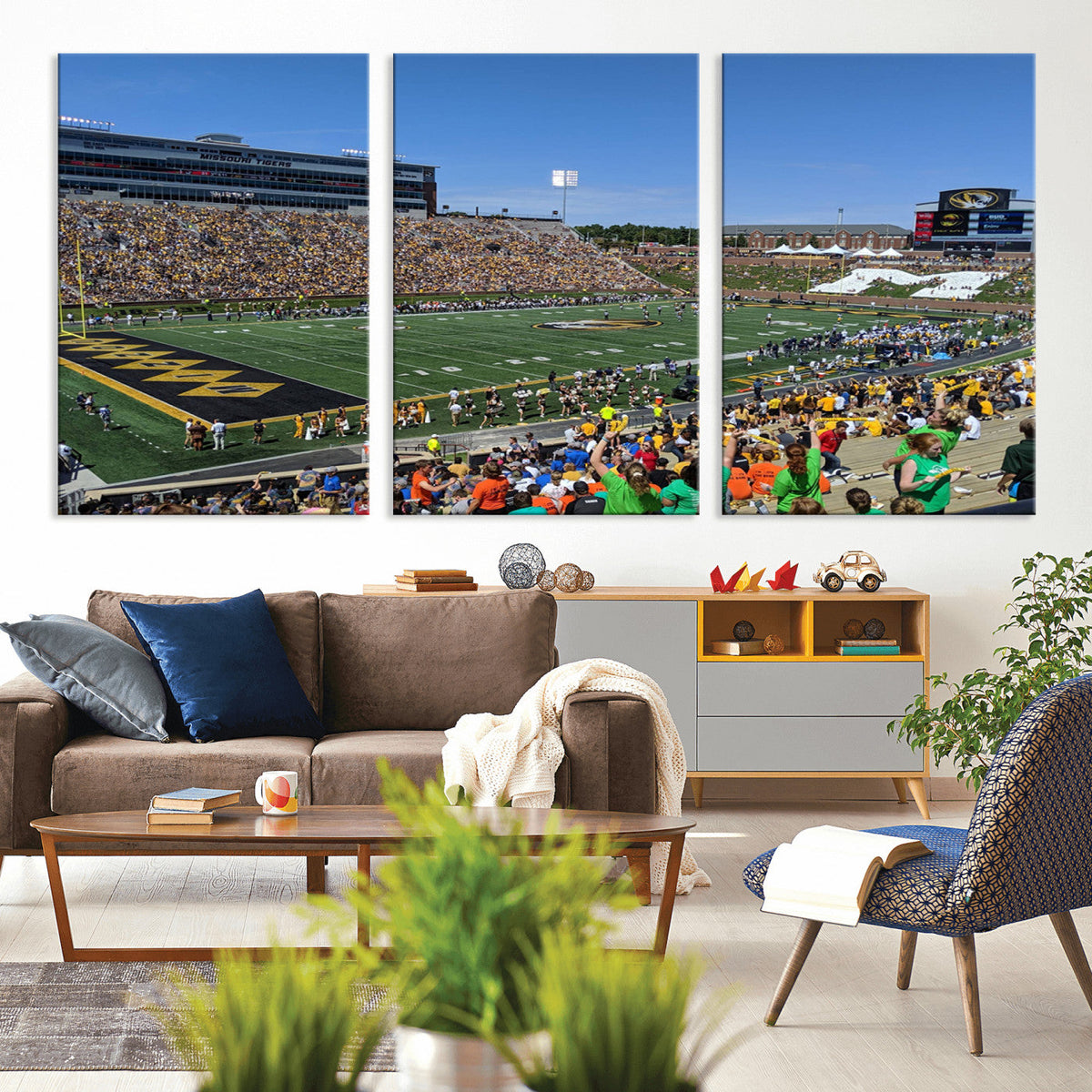 University of Missouri Tigers Football Team Print - Columbia
