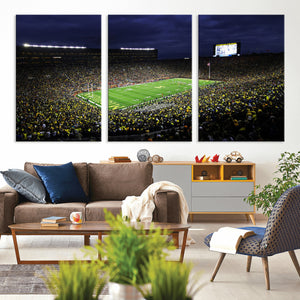 Michigan Wolverines Football Canvas Wall Decor, Football