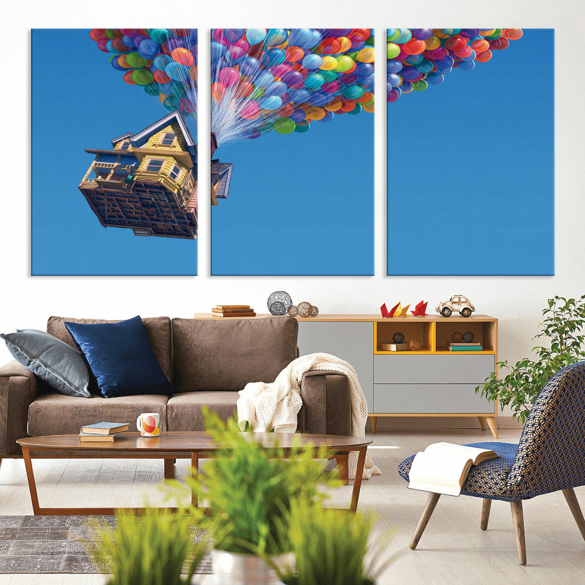 Carl Fredricksen, Up Movie Wall Art, Balloons Wall Art, Air