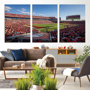 Florida Tampa Raymond James Stadium Wall Art Canvas Print -