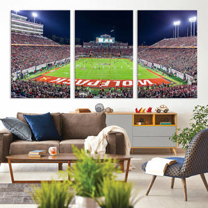 NC State Wolfpack Canvas Print - Raleigh Carter-Finley