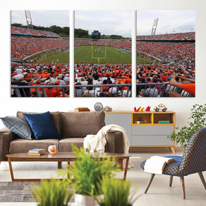 Virginia Cavaliers Football Team Print - Charlottesville Scott Stadium Print Wall Art Canvas