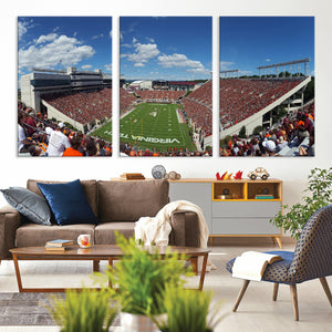 Virginia Tech Hokies Football Team Print - Blacksburg Lane