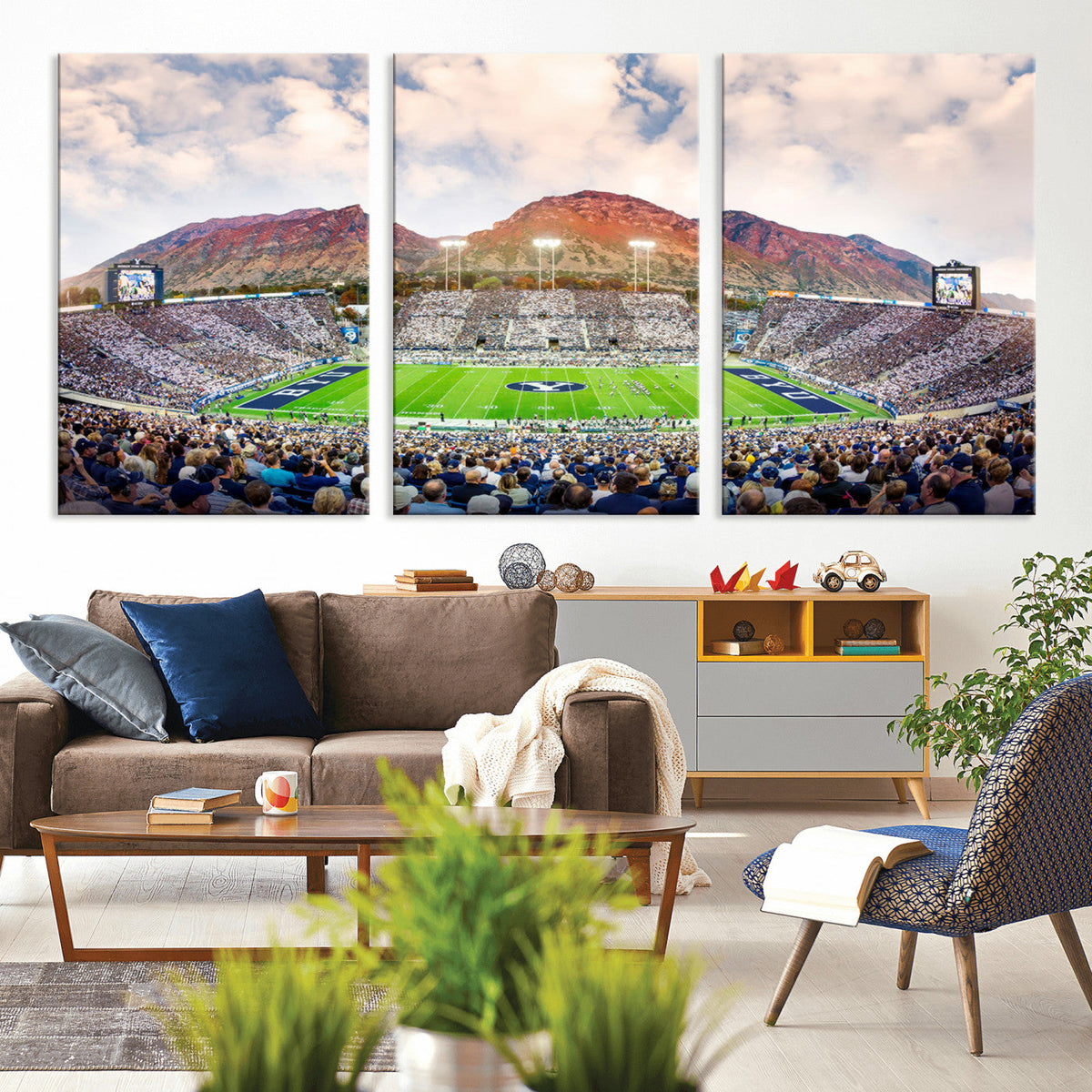 Brigham Young University Cougars Football Team Print - Provo