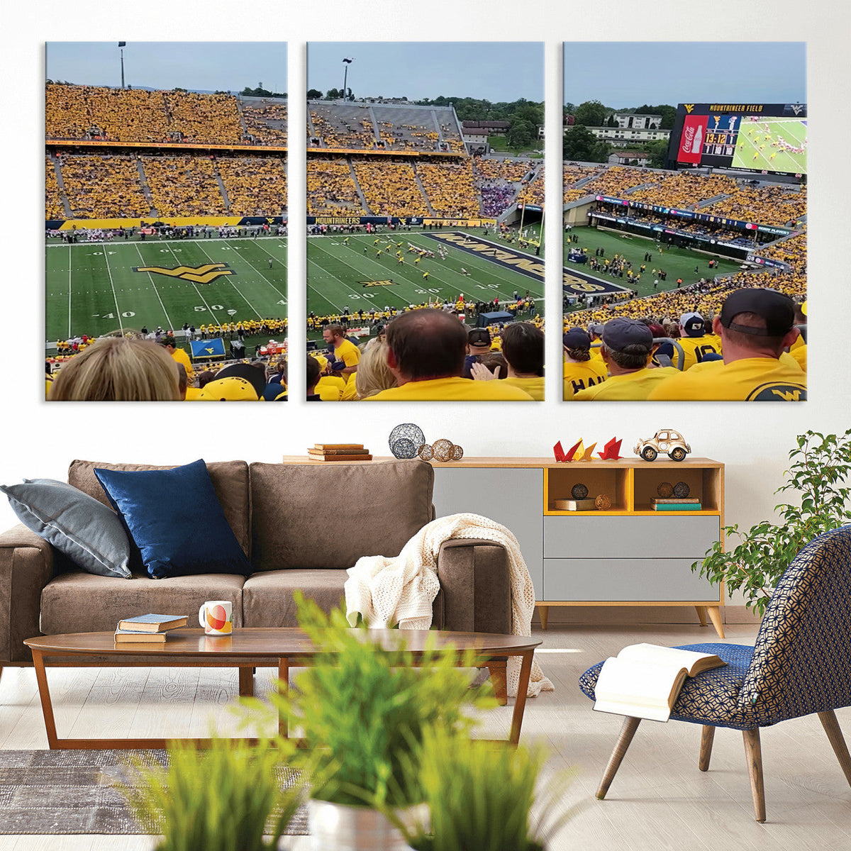 Puskar Stadium Canvas Print Wall Art - Morgantown Print -