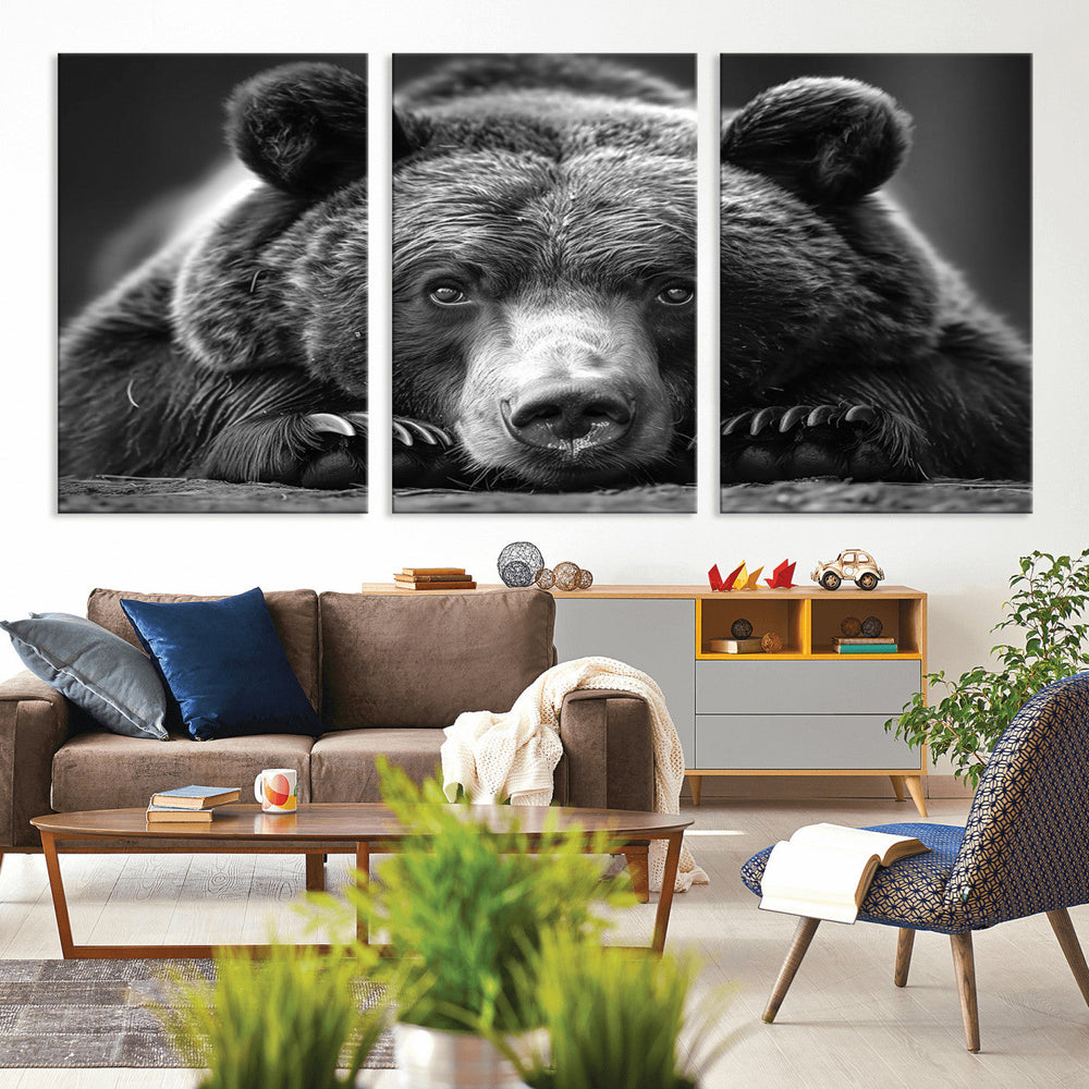 Resting Grizzly 399 Bear Canvas Print | Ready to Hang Wall