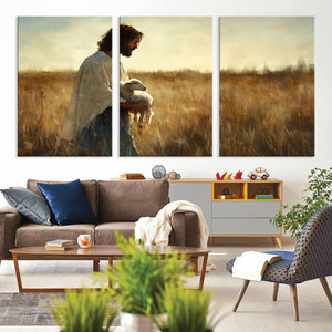Jesus the Good Shepherd Wall Art Canvas Print -