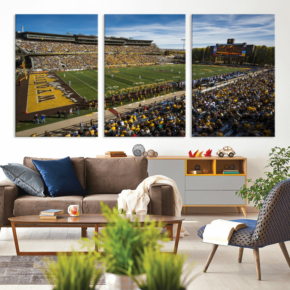 University of Wyoming Cowboys Football Team Print - Laramie