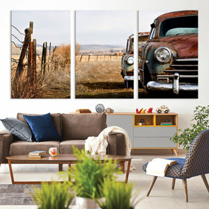 Classic Cars Vintage Wall Art Canvas Print