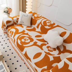 Chenille Sofa Cover Blanket, Couch Cover Blanket Throws for Couches Living Room Furniture Throw Covers