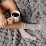 Pyramid Grid Throw Blanket