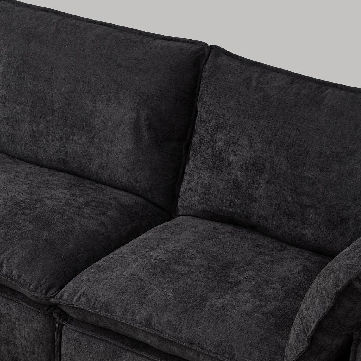108.5" Modular Sectional L Shape Sofa with Movable Ottoman