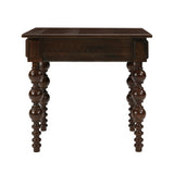 Solid Wood End Table with Drawer Espresso