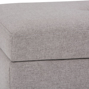 Oregon - Contemporary Storage Ottoman Bench With Tray