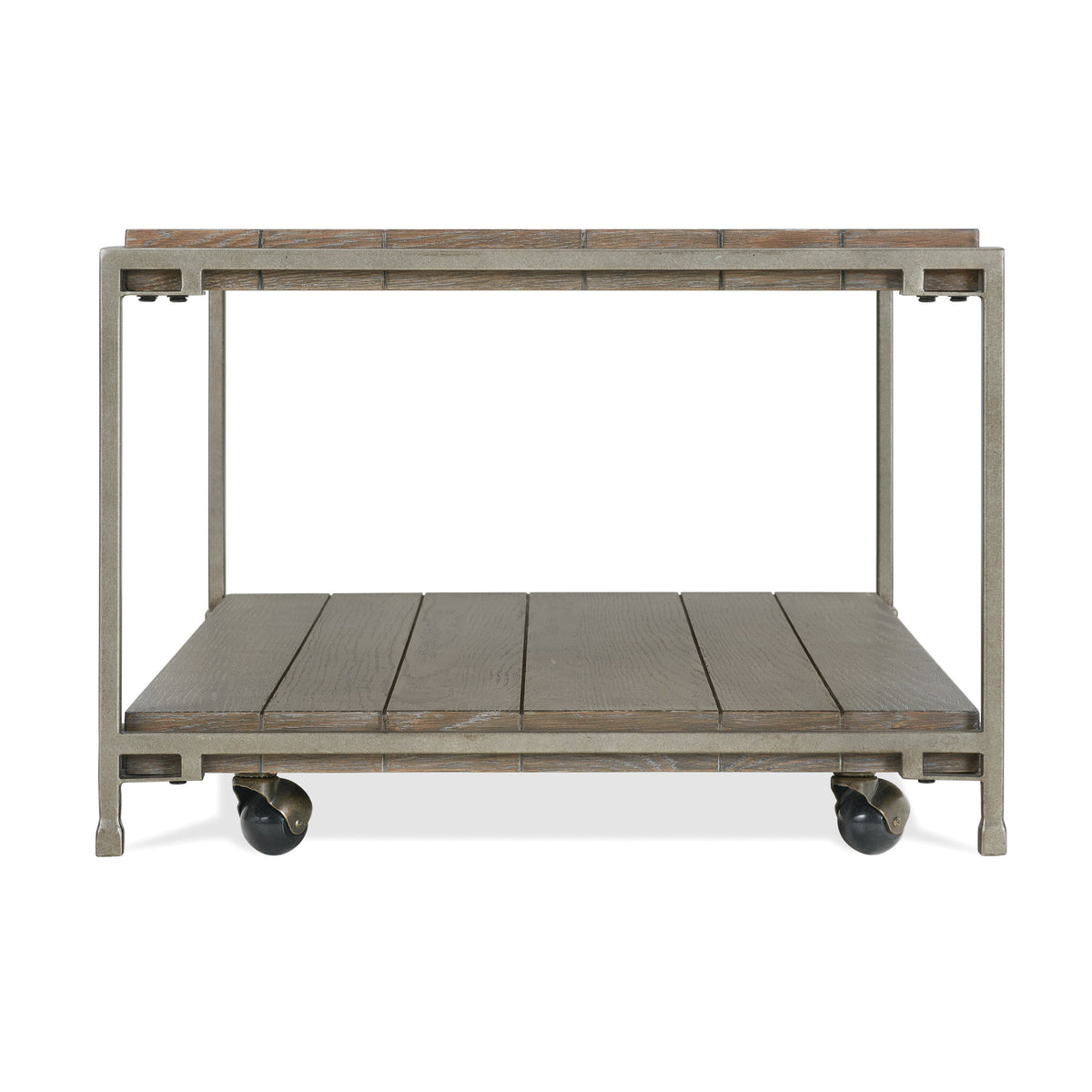 Corbeta 3-Piece Metal Frame Wood Living Room Coffee Table Set