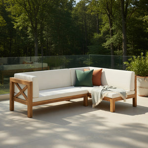 Brava X-Back Left Corner Bench Set of 2