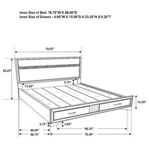 Corbin - Glittering Bedroom Set