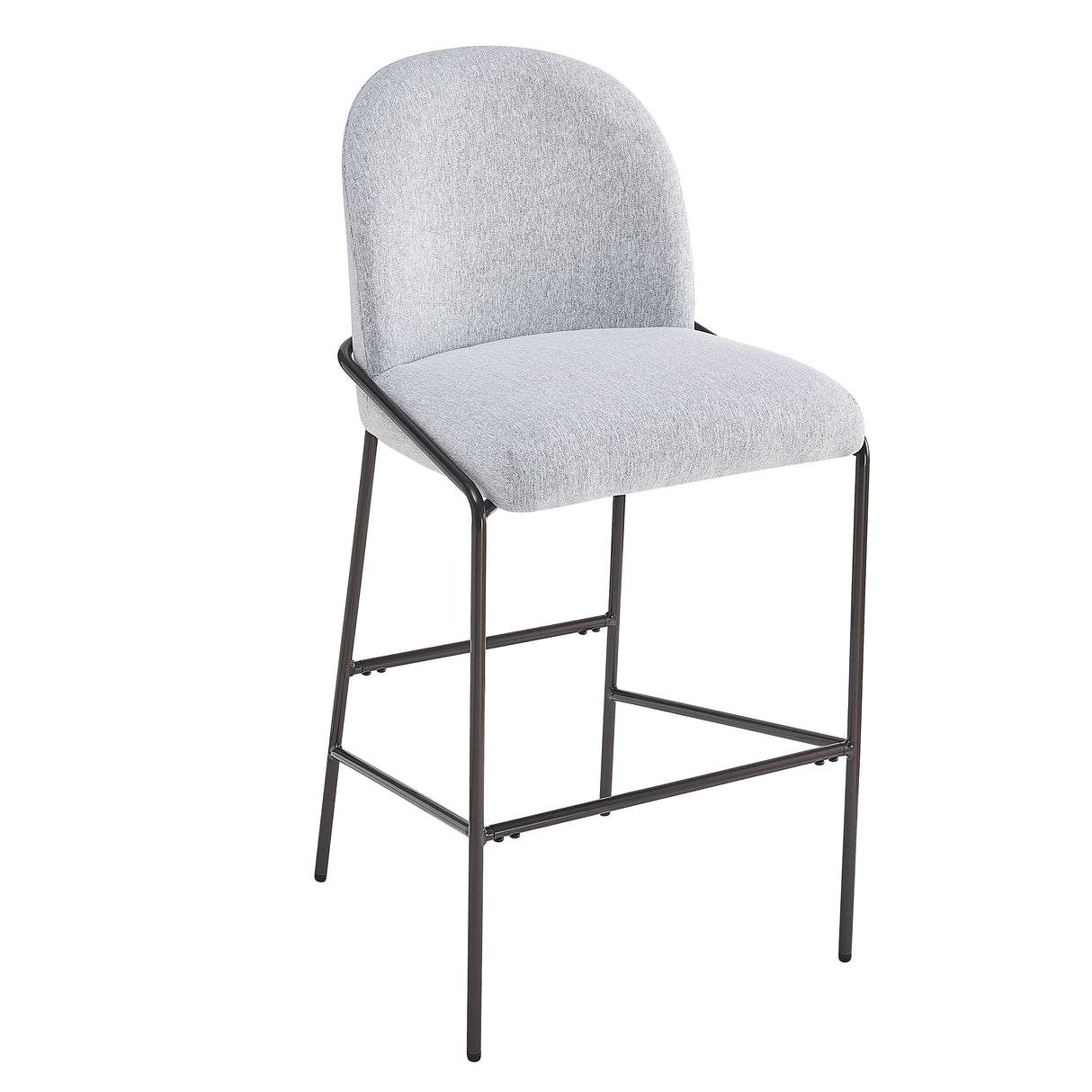 Galen Indoor Metal Upholstered Barstool