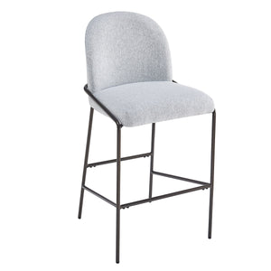 Galen Indoor Metal Upholstered Barstool