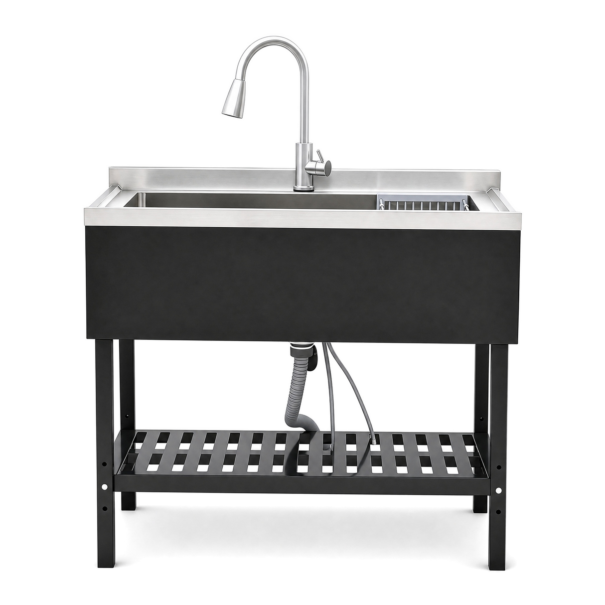Stainless Steel Utility Sink, Freestanding Sink